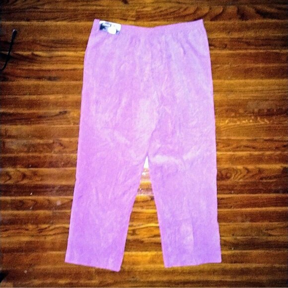 Alfred Dunner Pants Pink Women Classic Fit Proportioned Short Size 14 Co… - Picture 2 of 3